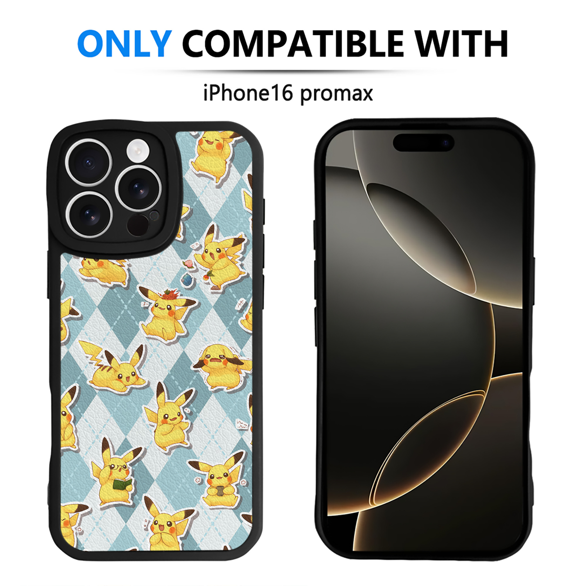 （画像用） ポケットモンスター Pokémon 【iPhone 16シリーズ対応】シリコンスマホケース（レザー調） 材質：シリコン